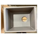 18' x 14' Single Bowl Siligrant Sink in Gray
