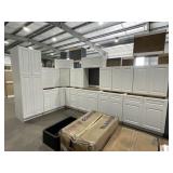 15Pc 30' Aspen White Silvercreek Kitchen Set