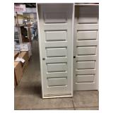 28' x 80' RH 5-Panel Primed White Interior Door