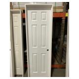 24' x 80' LH 6-Panel MDF Interior Door in White