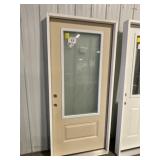 36' RH 3/4 Lite Fiberglass Exterior Door