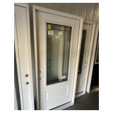 36' RH 3/4 Lite Fiberglass Exterior Door