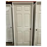 32' x 80' LH 6-Panel MDF Interior Door in Tan