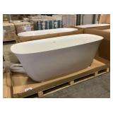 Acquabella Brown/White Freestanding Bathtub
