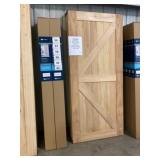 36' x 80' Cedar K-Style Barn Door w/ Hardware