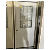 36' RH 9 Lite Steel Exterior Door
