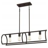 Ashley 4-Bulb Island Light in Grey Ash