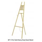58" 3-Tier Gold Frame Heavy-Duty Easel x 2