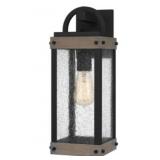 Ashley 1-Bulb Wall Lantern in Earth Black x 2