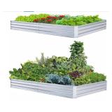 2-Pack Galvanized Raised Garden Bed x 5