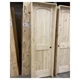 24" x 80" LH Pine 2-Panel Arch Top Interior Door