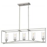 Ashley 5-Bulb Island Light in Nickel