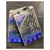 13 Pc. High Speed Steel Drill Bit Set x2