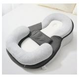 Baby Nest Feeding Reflux Pillow in Gray/White x 4