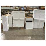 Mixed Lot of (9) Wall and Base Cabinets