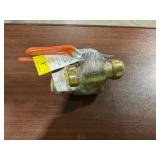 1" Copper Ball Valve with Drain x 3