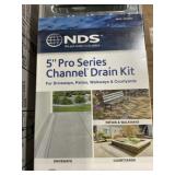 5" Pro Series Channel Drain Kit x 3