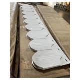 1/2 Round White Vinyl Shake Siding x 7