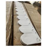 1/2 Round White Vinyl Shake Siding x 8