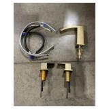 Two-Handle Bath Faucet in Brushed Gold