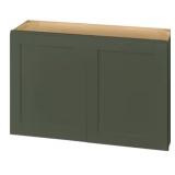 RTA 36" x 12" Wall Bridge Cabinet in Forest Green