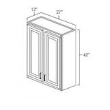 RTA 27" x 42" Wall Cabinet in Polar White