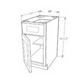 RTA 12" Base Cabinet in Wood-Tone 34