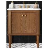 Collette 30" x 22" Bath Vanity in Cinnamon Oak