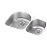 31" x 19" Undermount Double Bowl SS Sink