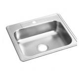 36" x 25" Single Bowl Stainless Steel Sink