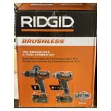 Ridgidï¿½ 18V Brushless 2-Tool Combo Kit