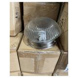 6.5" Flush Mount Light with Clear Ribbed Glass x 5