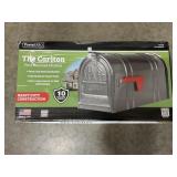Postal Proï¿½ Post Mount Mailbox in Black