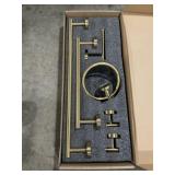 6Pc Bathroom Hardware Set in Gold
