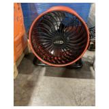 15" DIA Freestanding Fan in Orange