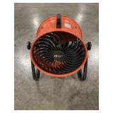11"DIA Freestanding Fan in Orange