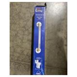 16" Heavy-Duty Steel Wall Grab Bar-Ivory x 2