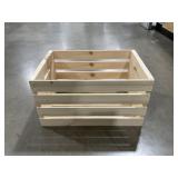 18"W Light-Duty Wooden Crate with Handles x 3
