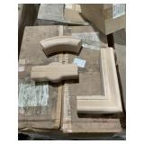 Mixed Pallet of Oak Stair Parts and Pieces