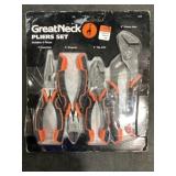 Great Neck 4 Pc. Plier Set