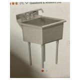 RTA 1-Comp 21" x 18" Laundry Sink