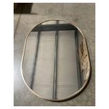 20" x 28" Rectangle Black/Gold/Silver Mirror