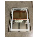 20" x 28" LED Brushed Nickel Wall Mount Mirror