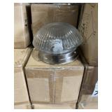 6.5" Flush Mount Light with Clear Ribbed Glass x 5