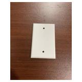 (75) 1-Gang Blank Wall Cover Plates in White