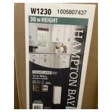 30" x 12" Shaker Wall Cabinet in White x 2