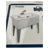 40"W x 24"L Quality Laundry Tub in White