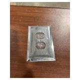 Box of (20) 1-Gang Duplex Covers in Chrome