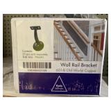 Old World Copper Wall Rail Bracket x 10