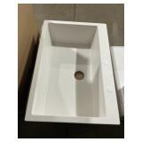 33" x 22" Composite Dual-Mount Sink in White